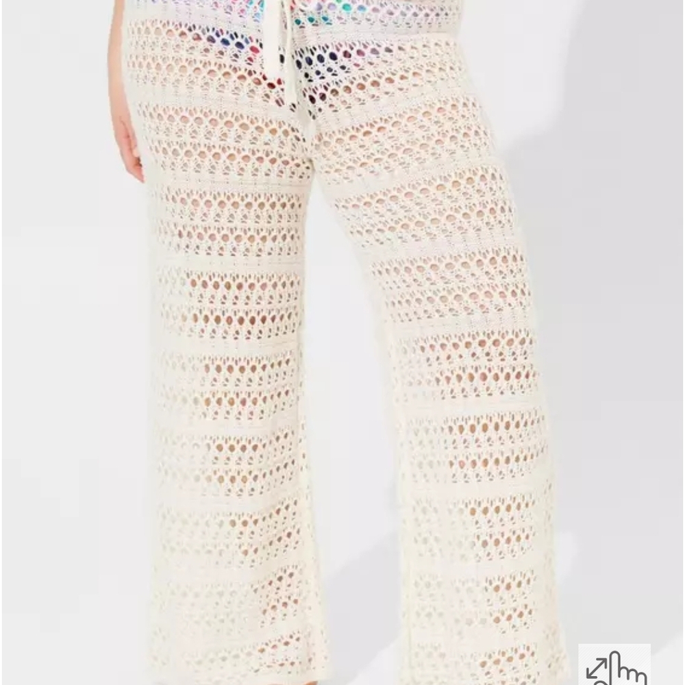 NWT Torrid Crochet Wide-Leg Cover-up Pants Size 00 ( Plus )